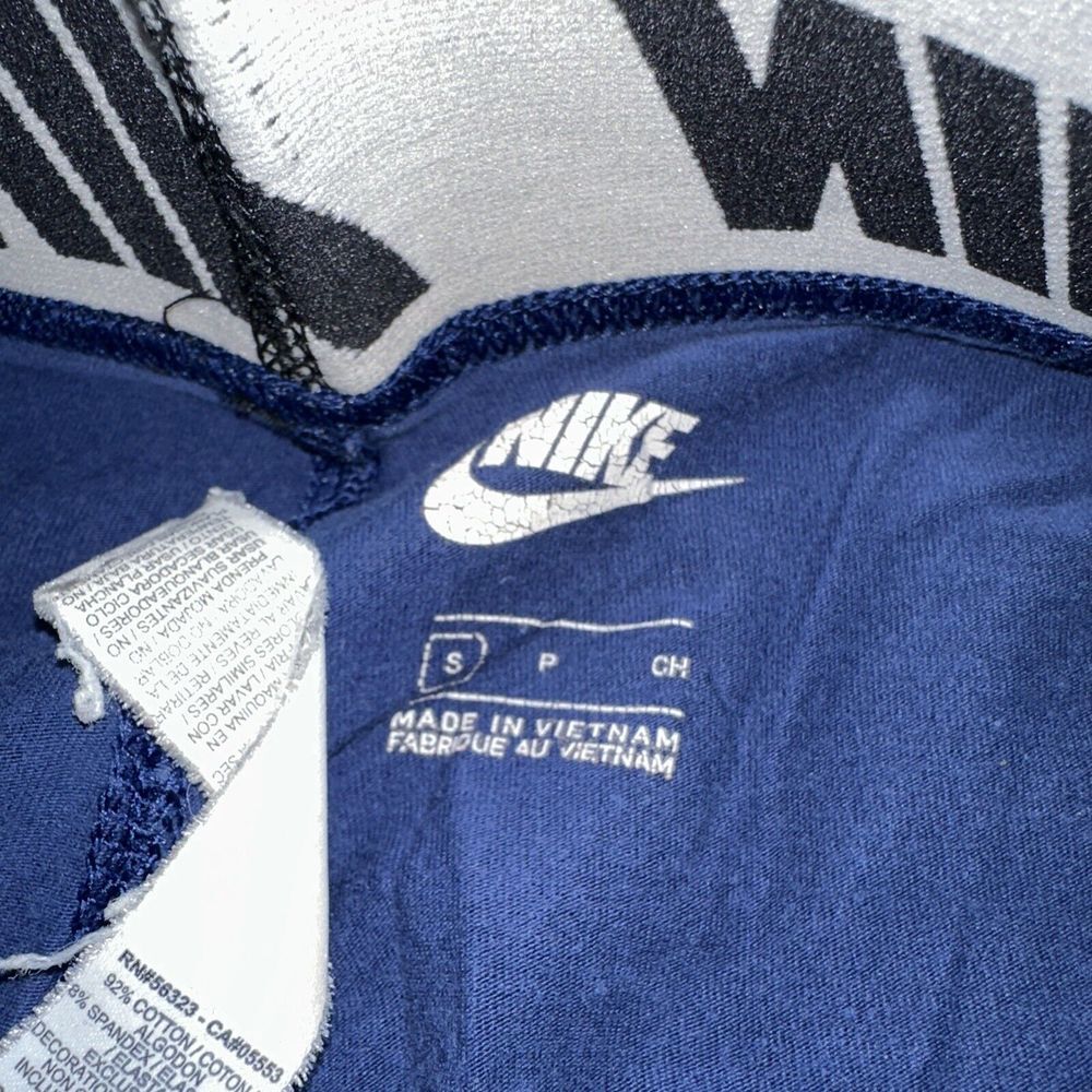Women's Nike Blue Pull On Stretch Skinny Sportswear Club‎ Leggings sz Small - Picture 4 of 4